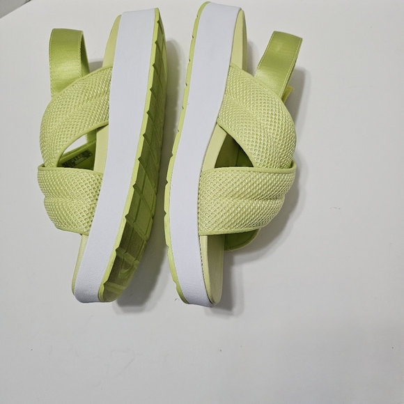 UGG Nella Slingback Platform Sandals Pollen Mesh Womens Sz 12 - Picture 3 of 7